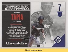 2017 Panini Chronicles Rookies Blue 38/299 Raimel Tapia #149 READ sh7