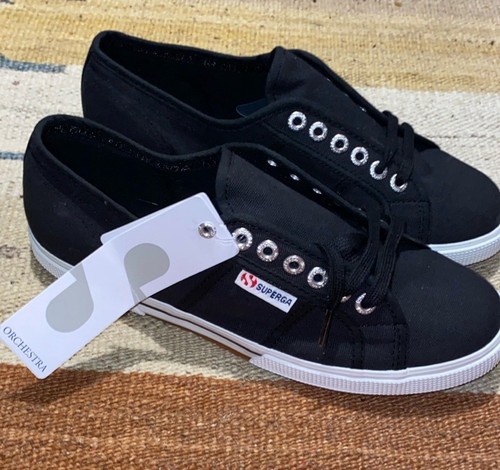 SUPERGA Unisex 2950 Cotu Classic Sneaker schwarz Größe 9W/7,5M Schnürer EURO 40