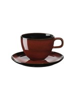 Asa Selection Kolibri Kaffeetasse Mit Unterteller, Rusty Red