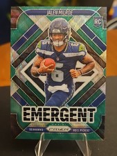2025 Panini Prizm - Emergent Jalen Milroe #4 Green Wave Prizm (RC) SEA Seahawks 