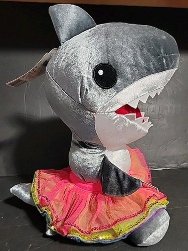 Build a Bear Shark Week GREAT WHITE Shark 16” Plush 35th Anniversary Tags TuTu - Picture 8 of 24