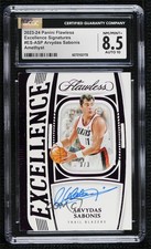 2023 Panini Flawless Amethyst 3/3 Arvydas Sabonis #ES-ASP CGC 8.5 Auto HOF h8q