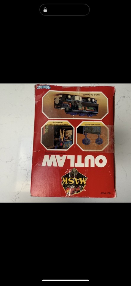M.A.S.K 1986 OUTLAW red power cable mask Kenner | UK