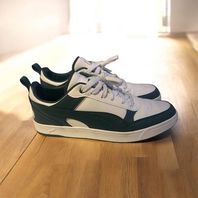 Puma Dribble White-Malachite Sneakers Size 11