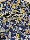 VANS Floral Backpack Blue/Yellow White Pattern  Zip Closure Inner/Outer Pockets — photo 2