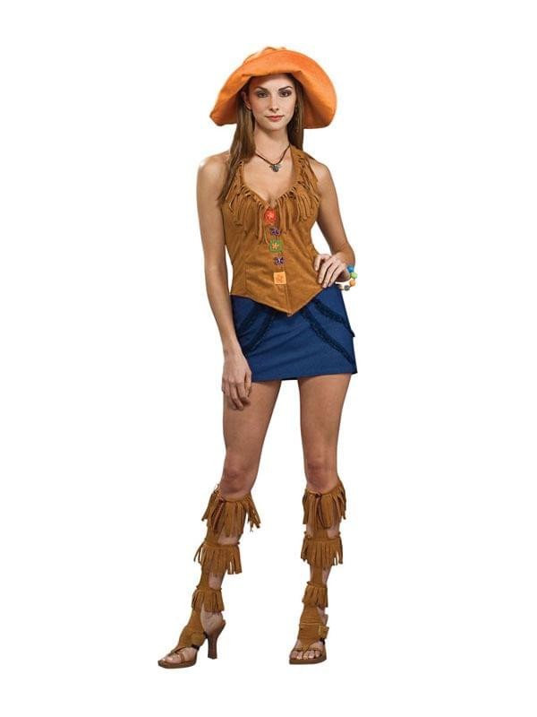 Disfraz Naranja Para Mujer De Los Años 60 Talla Estándar