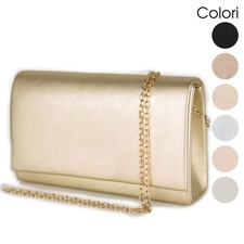 Pochette donna cerimonia clutch borsa piccola elegante borsetta a mano