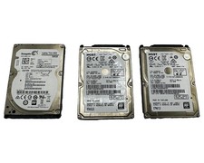 Lot of 3 Laptop Hard Drives 2.5TB Total (2x 1TB HGST + 500GB Seagate) 2.5" SATA