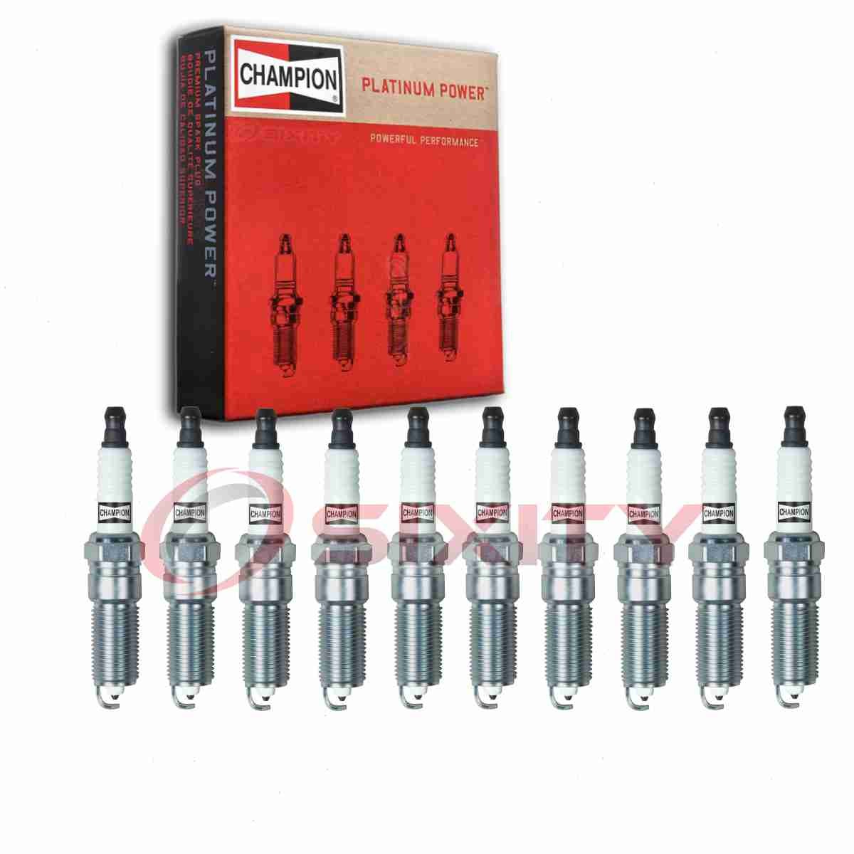 10 pc Champion Platinum 3032 Spark Plugs for RE10PMC5 LZTR5AIX13 LZTR5AGP um