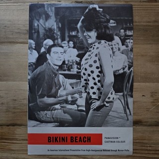 BIKINI BEACH press sheet 1969 Frankie Avalon Annette Funicello Don Rickles