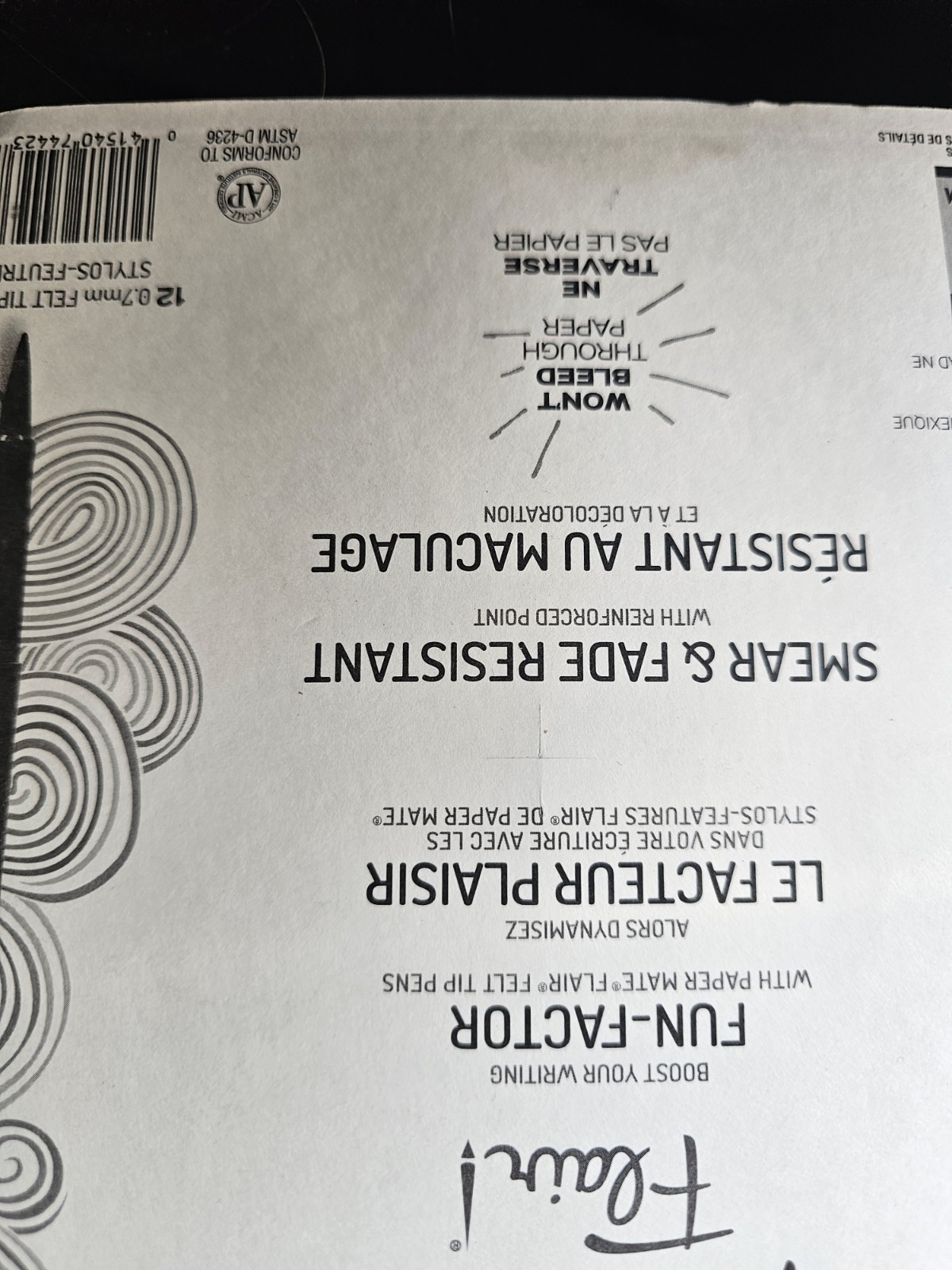 Paper Mate Flair Felt Tip Pens. 12-pack. Medium Point. New, Factory Sealed NEW