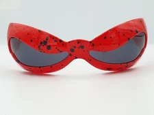 Linda Farrow Jeremy Scott Sunglasses NuWave Bug Eye Visor Red Unique