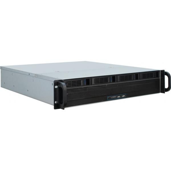 Inter-tech 2u-2404l supporto nero, argento - Immagine 2