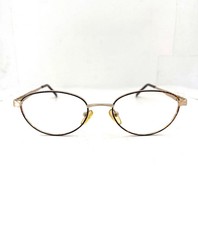 Brillant Vintage 90s Gold Mottled Optical Frames Women Retro Eyeglasses 52 mm