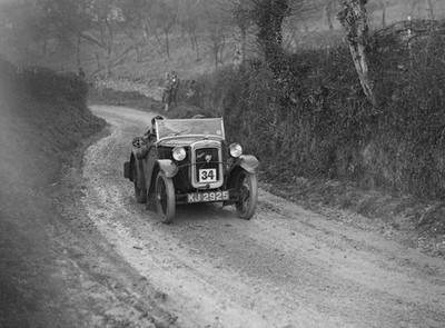 Old Large Motor Racing Photo Austin 7 Arrow-Bodied 2-Seater Of Js Drewett 1931