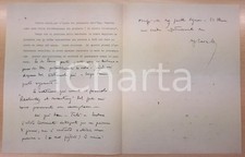 1926 ROMA Ugo CAVALLERO - Autocarri a gasogeno - Maschere antigas *AUTOGRAFO