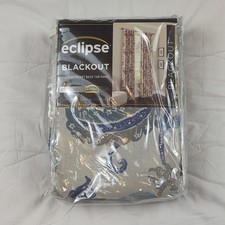 Eclipse Blackout Curtain One Rod Pocket Panel 52 X 84 Nina Blue New in Package