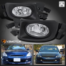 Fits 2003-2005 Honda Accord 4dr Sedan Clear Driving Fog Lights Lampwiring 03-05 Fits 2003-2005 Honda Accord 4dr Sedan Clear Driving Fog Lights Lampwiring 03-05
