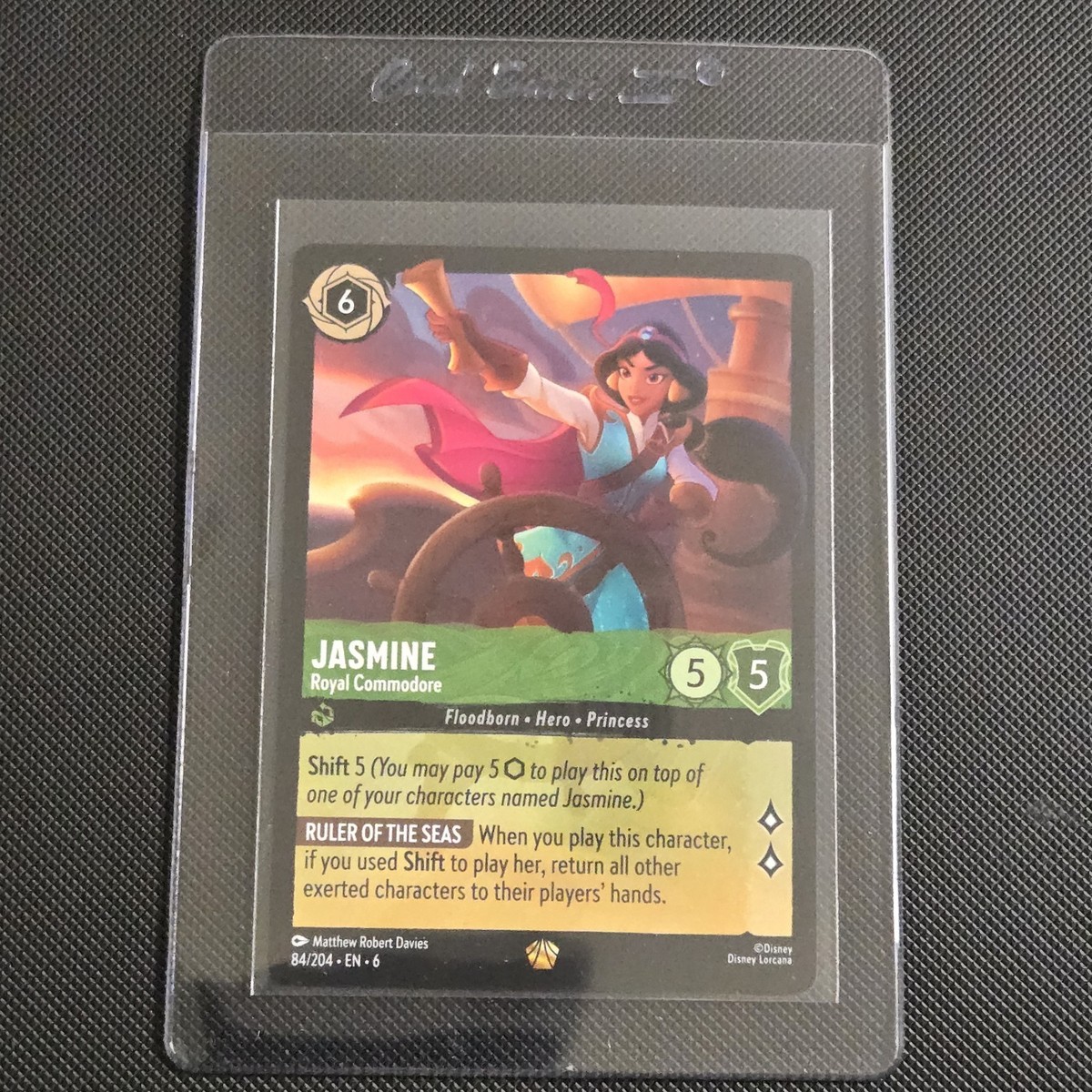 Disney Lorcana Azurite Sea Jasmine Royal Commodore 84/204