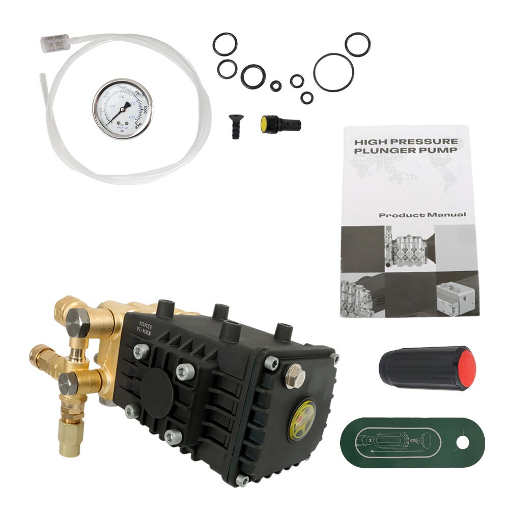 Pressure Power Washer Pump 24 MM Solid Shaft Belt Drive 3600