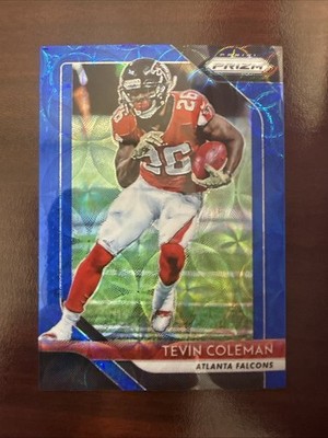 2018 Panini Prizm - Tevin Coleman #192 Blue Scope Prizm /99