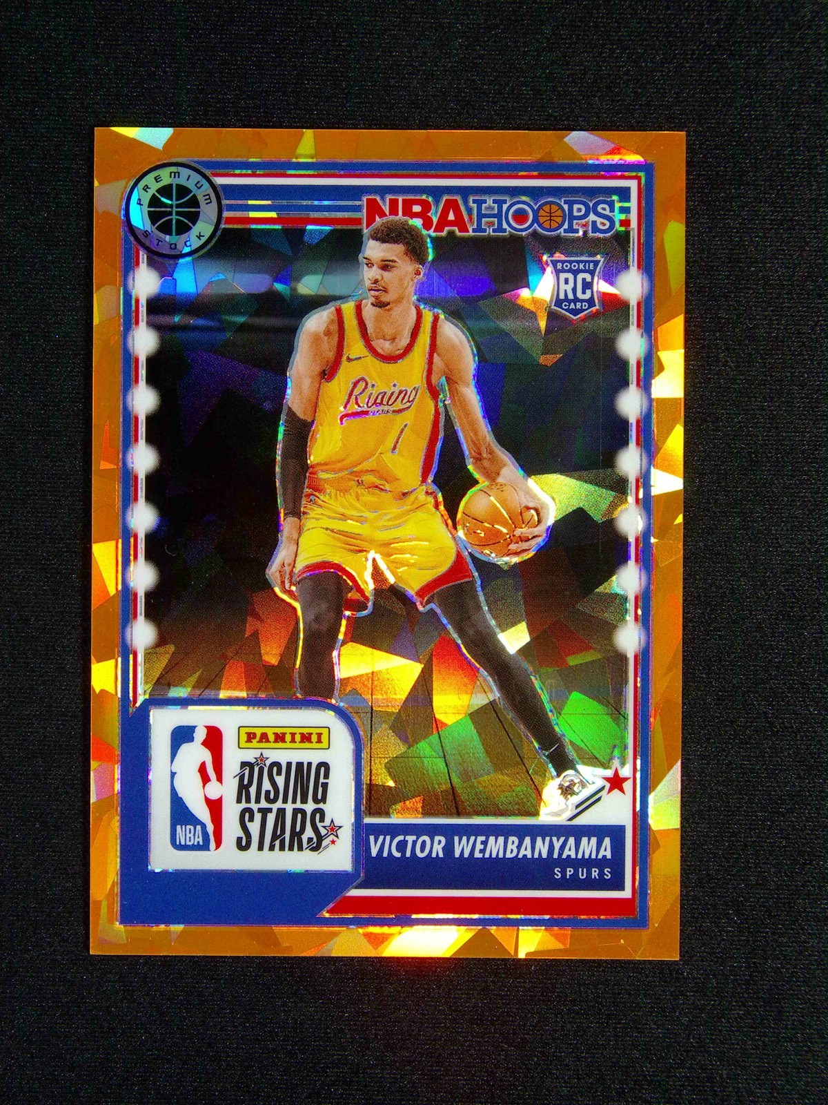 2023-24 Hoops Premium Stock Victor Wembanyama #282 RC Orange Ice /125