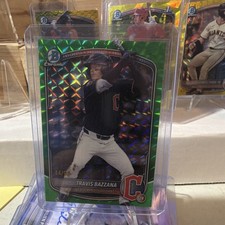 Topps Bowman Draft Travis Bazzana Green Refractor /99 BDC-49 Guardians 2025