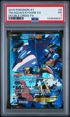 PSA 1 Team Aqua's Kyogre EX 6/34 2015 XY Double Crisis Ultra Rare