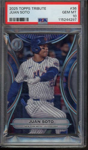 2025 Topps Tribute JUAN SOTO #36 PSA 10 New York Mets