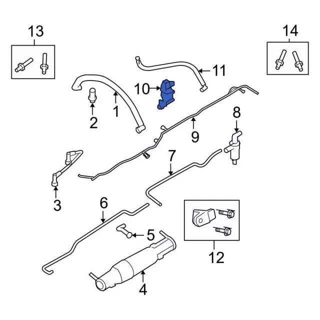 Válvula de purga original Ford 4U5Z-9J451-BA Foto 3 de 4