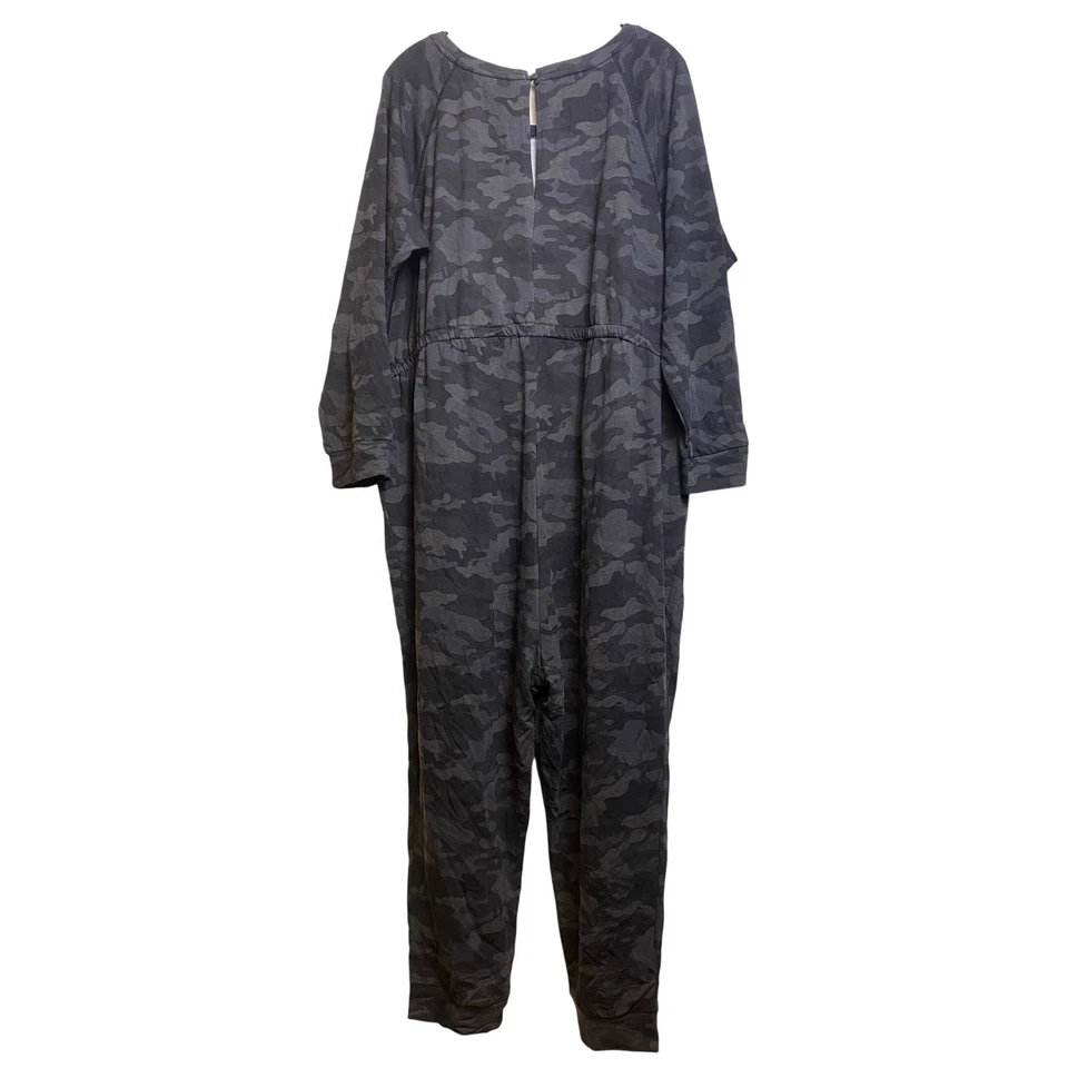 Mono tórrido para mujer 3 mameluco Gorpcore cómodo bolsillos cordón gris camuflaje Foto 2 de 4