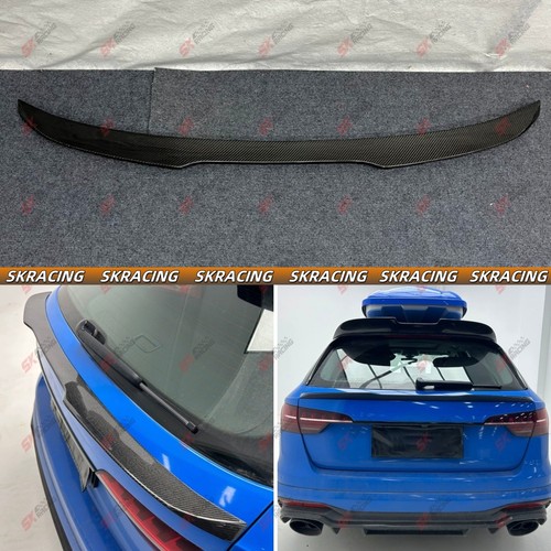 Carbon Fiber/Forged Rear Middle Spoiler Wing Fit for Audi A4 Allroad 2020-2025 - Picture 2 of 25