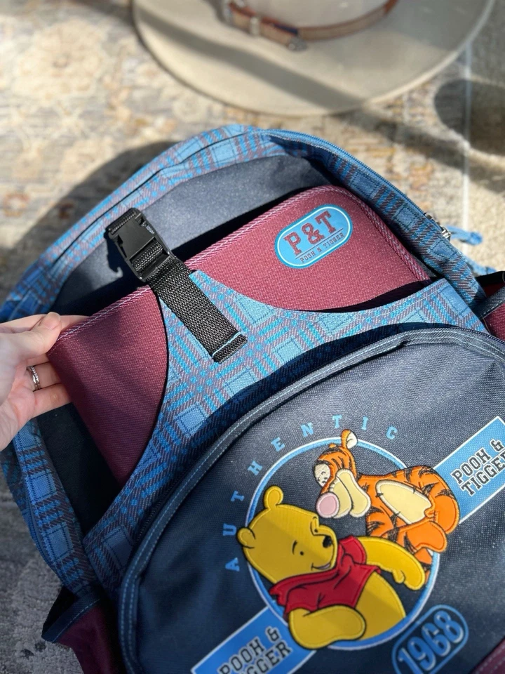 Mochila Disney Pooh & Tigger Auténtica Años 90 De Colección Nueva Sin Etiquetas Personajes y2K Foto 4 de 4