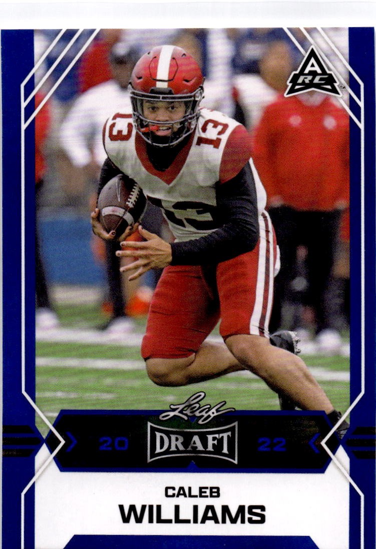 2022 Caleb Williams Leaf Draft - Blue 05 NM
