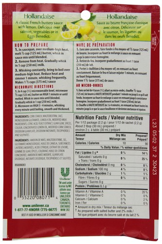 Knorr Classic Sauce Mix, Hollandaise, 26 g/,9 oz, (paquet de 6) - Photo 4/5