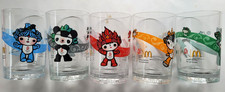 BEJING OLYMPIC TUMBLERS - LOT 0F 5 - MCDONALDS - 2008 - VG CONDITION - PRE-LOVED