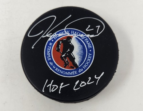 Jeremy Roenick Salón de la Fama del Hockey Firmado Autografiado Puck Salón de la Fama 2024 PSA - Imagen 1 de 2