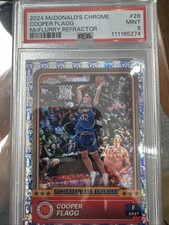 2024 TOPPS CHROME MCDONALD'S ALL AMERICAN MCFLURRY REFRACTOR COOPER FLAGG PSA 9