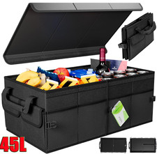 Kofferraum Organizer 45L Auto Aufbewahrung Tasche Box Faltbar Rutschfest Deckel
