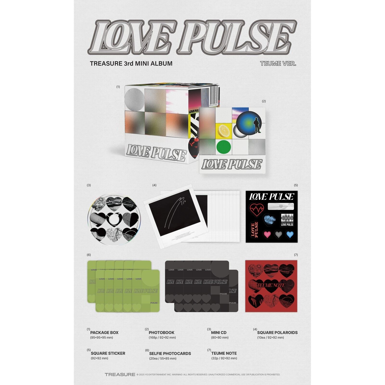TREASURE - Love Pulse (Teume Version) [hmv Exclusive] (Year0001) CD Album