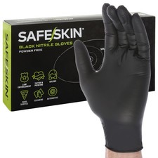 Black Nitrile Disposable Gloves Powder Free Latex Free Tattoo, Food Prep, Aut...