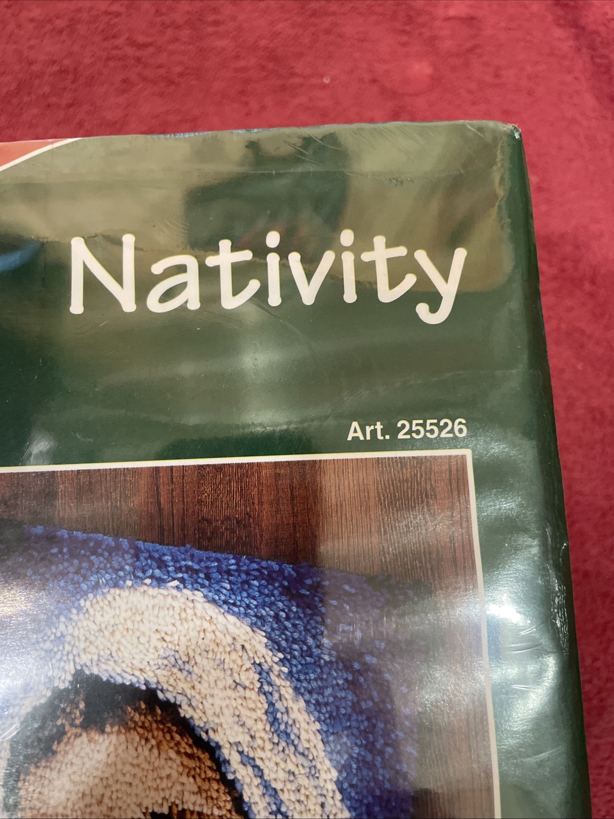 NEW Vintage J & P Coats Nativity Latch Hook Kit Mary Joseph Baby Jesus Christmas