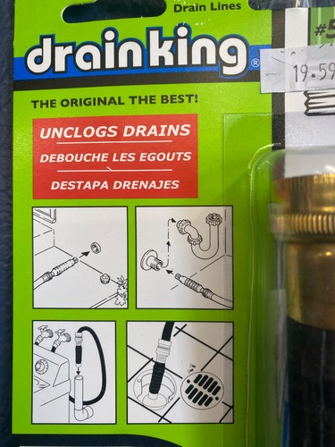 G.T. Water Products - #501 Drain King - Linee di scarico 1" -2" - Sblocca scarichi - Foto 2 di 4
