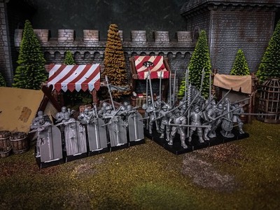 THAT EVIL ONE-SELL SWORDS-CITY STATES - FREEPIKEMEN & CROSSBOWMEN-WARGAMER Resin