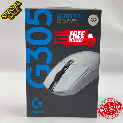 Logitech G305 LIGHTSPEED Wireless Gaming Mouse White 910-005289 New