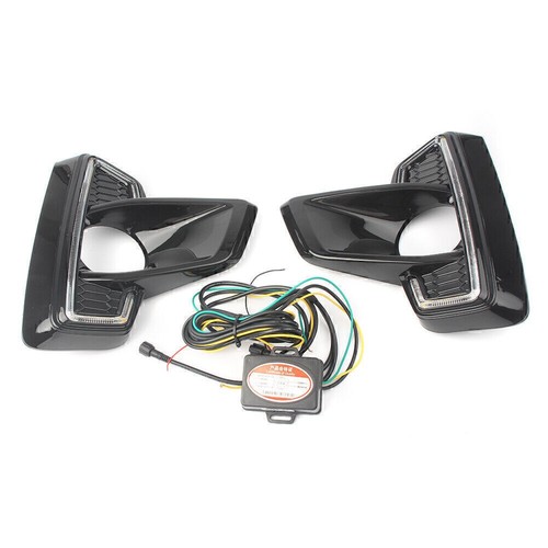 For Toyota Hilux Revo Rocco 2018 2x LED Daytime Running Light Fog Lamp w/ Signal - Picture 2 of 11