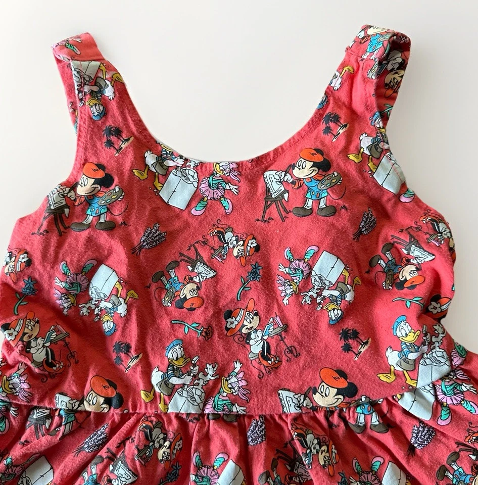 Vestido Solero Disney Parks Riviera Resort Francés Mickey And Friends Niñas Talla Pequeña Foto 2 de 4