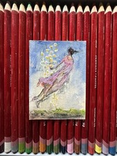 Original Hand Painted ACEO Painting Card 2.5”X 3.5” By Matiko Mamaladze (5)