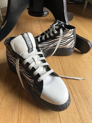 Andía Fora zebra print calf hair high tops 41 uk10.5 us