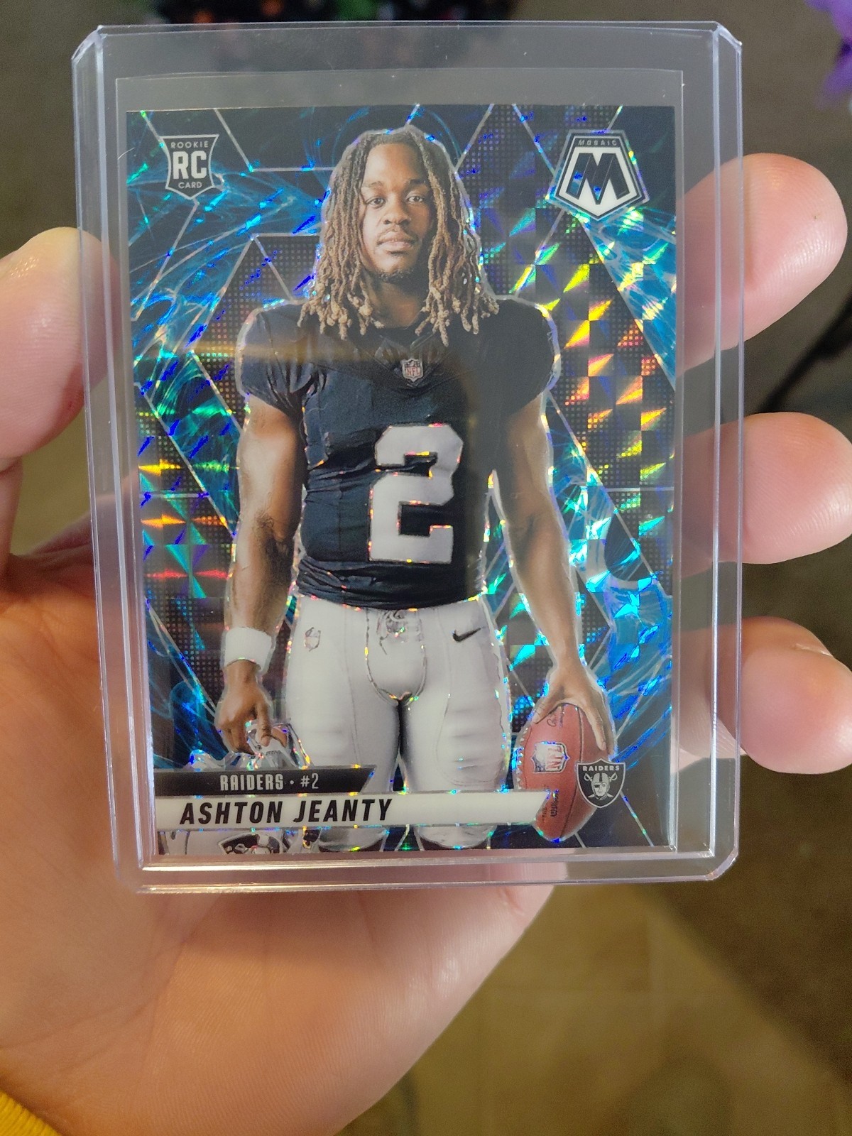 2025 Panini Mosaic Ashton Jeanty True Genesis Variations RC SSP CASEHIT #287